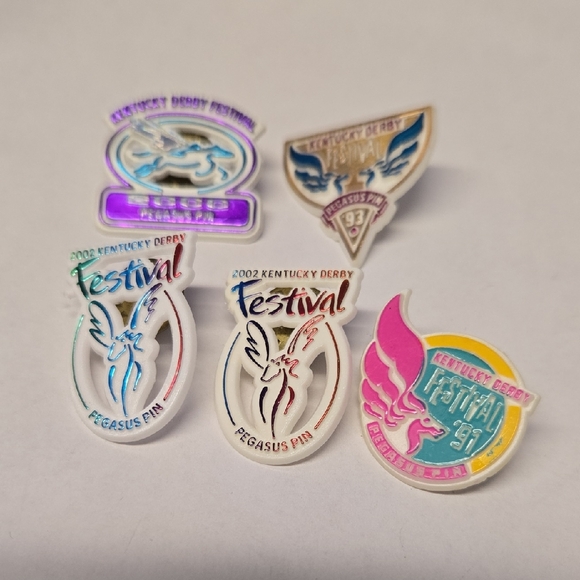 Jewelry - Vtg Kentucky Derby Festival Pegasus Pins Set